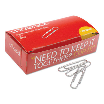 Universal® Paper Clips, Small (no. 1), Silver, 100 Clips-box, 10 Boxes-pack freeshipping - TVN Wholesale